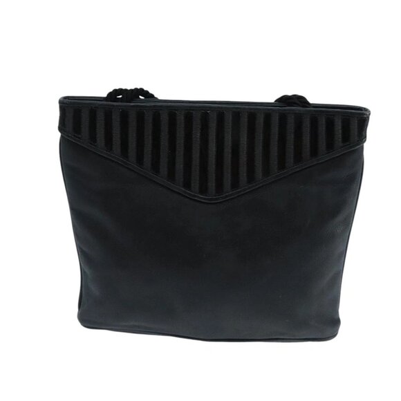 FENDI Shoulder Bag Leather Black Auth ti2515 - Picture 3 of 16